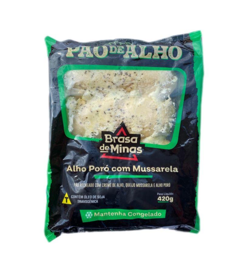 imagem de PAO DE ALHO BRASA DE MINAS 420G ALHO PORO C/QUEIJO