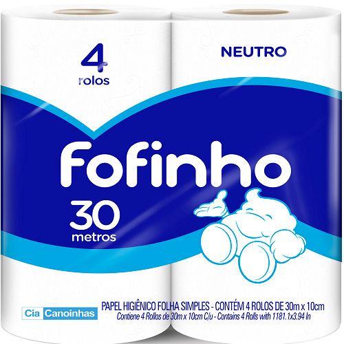 imagem de PAPEL HIG FOFINHO NEUTRO C/4 30M FD