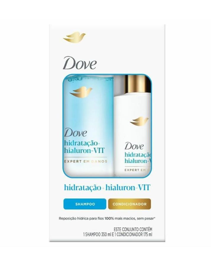 imagem de KIT DOVE SH 350ML COND 175ML HIDRAT HIALURON VIT