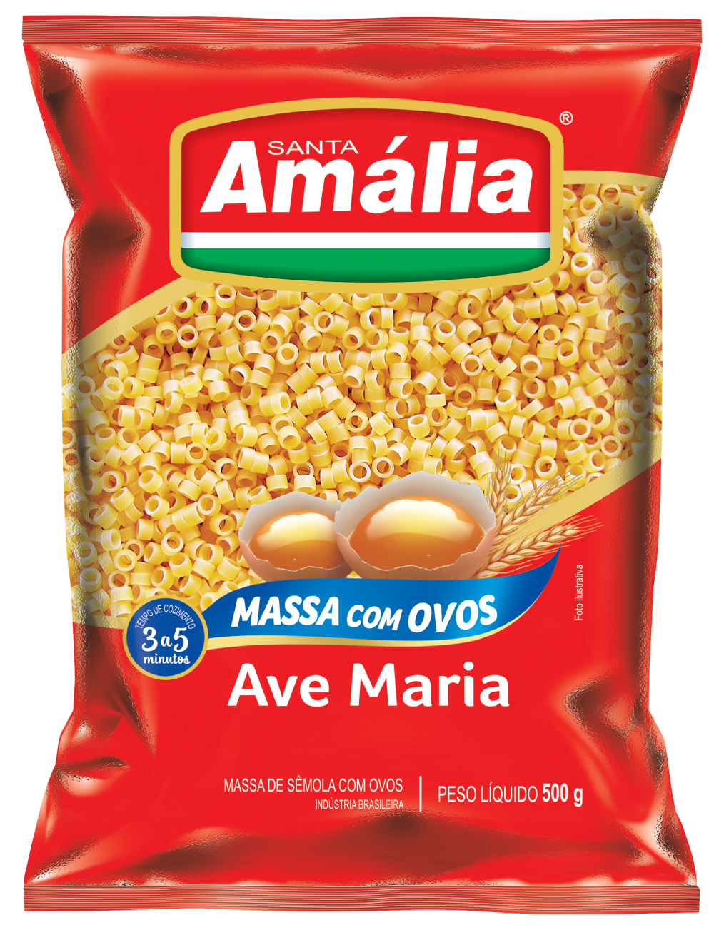 imagem de MAC STA AMALIA 500G C OVOS AVE MARIA