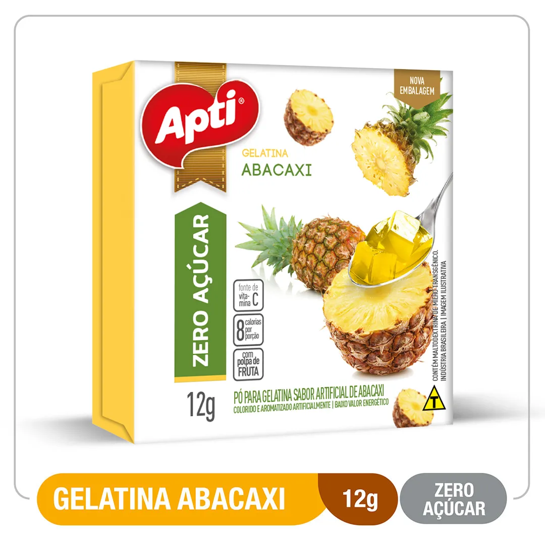 imagem de GELATINA APTI ZERO 12G ABACAXI