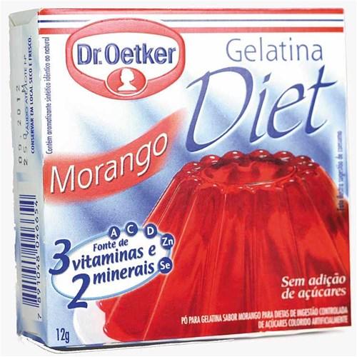 imagem de GELATINA PO DR OETKER 12G DIET MORANGO