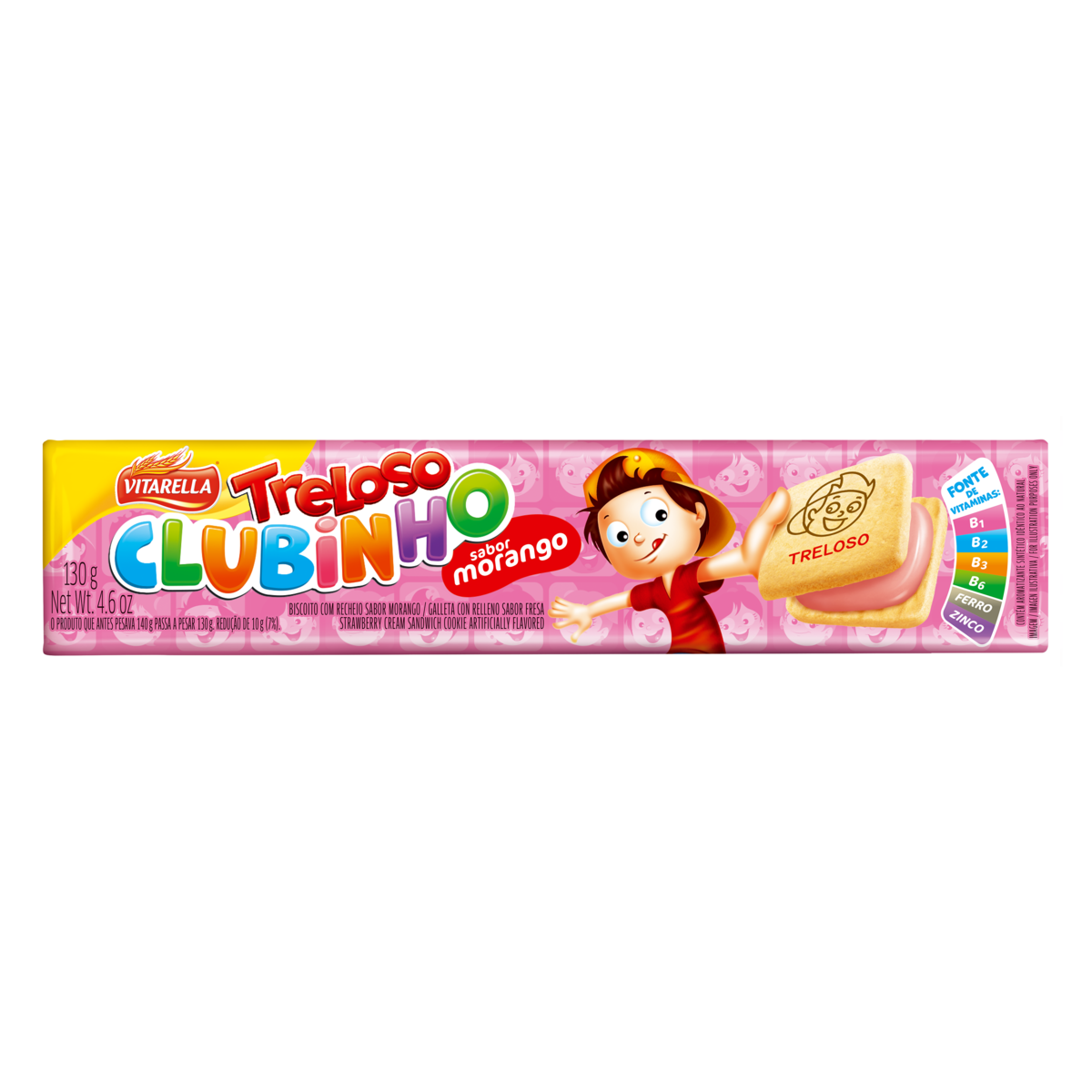 imagem de BISC VIT TRELOSO CLUBINHO 130G RECH MORANGO