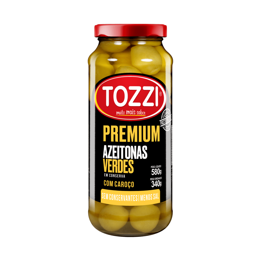 imagem de AZEITONAS VERDE TOZZI 340G C/CAR PREMIUM POTE VIDR