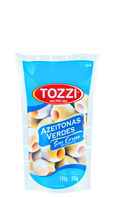 imagem de AZEITONAS VERDE TOZZI 80G S/CAROCO SACHE