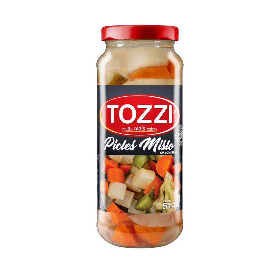 imagem de PICLES MISTO TOZZI 300G PT VIDRO