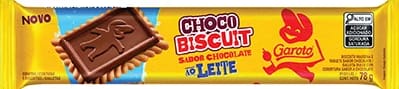 imagem de BISC GAROTO CHOCOBISCUIT 78G CHOC AO LEITE