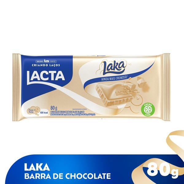 imagem de CHOC BARRA LACTA 80G LAKA BRANCO