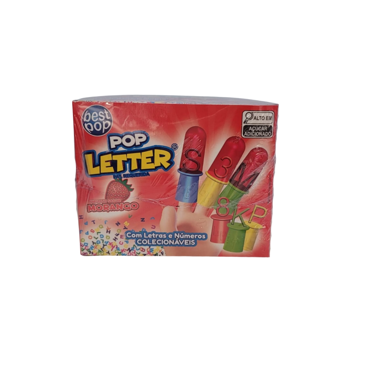 imagem de PIRULITO POP LETTER 14G MORANGO
