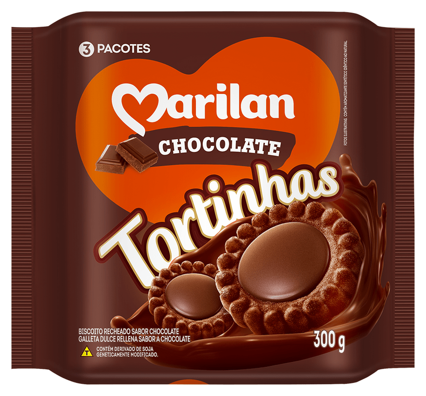 imagem de BISC MARILAN 300G TORTINHA CHOCOLATE