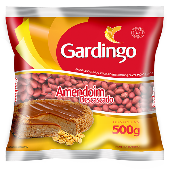 imagem de AMENDOIM GARDINGO 500G VERMELHO