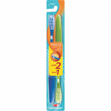 imagem de ESCOVA DENTAL CONDOR LV 2 PG 1 MACIA