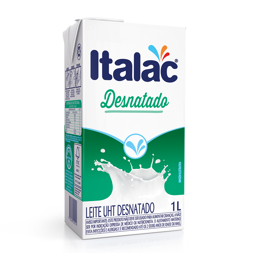 imagem de LEITE UHT ITALAC 1LT DESNATADO