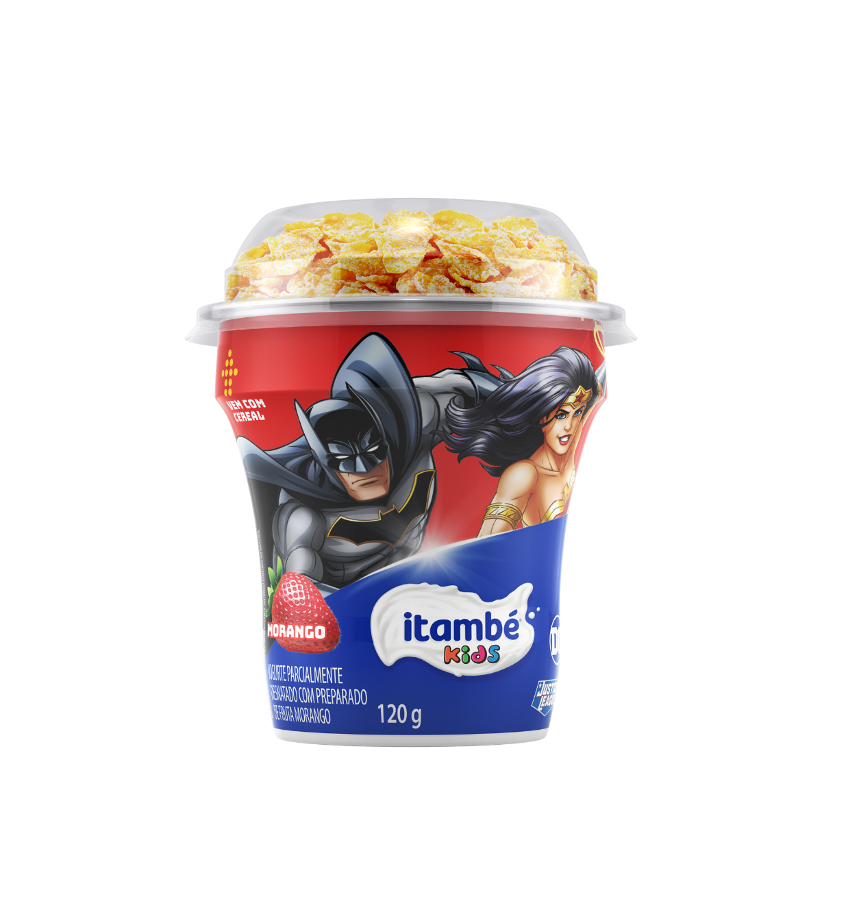 imagem de IOG ITAMBE 125G MORANGO C/CONFETE COPO