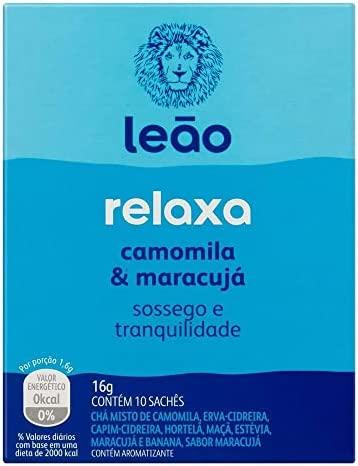 imagem de CHA LEAO 16G FUNCIONAL RELAXA CAMOMILA E MARACUJA