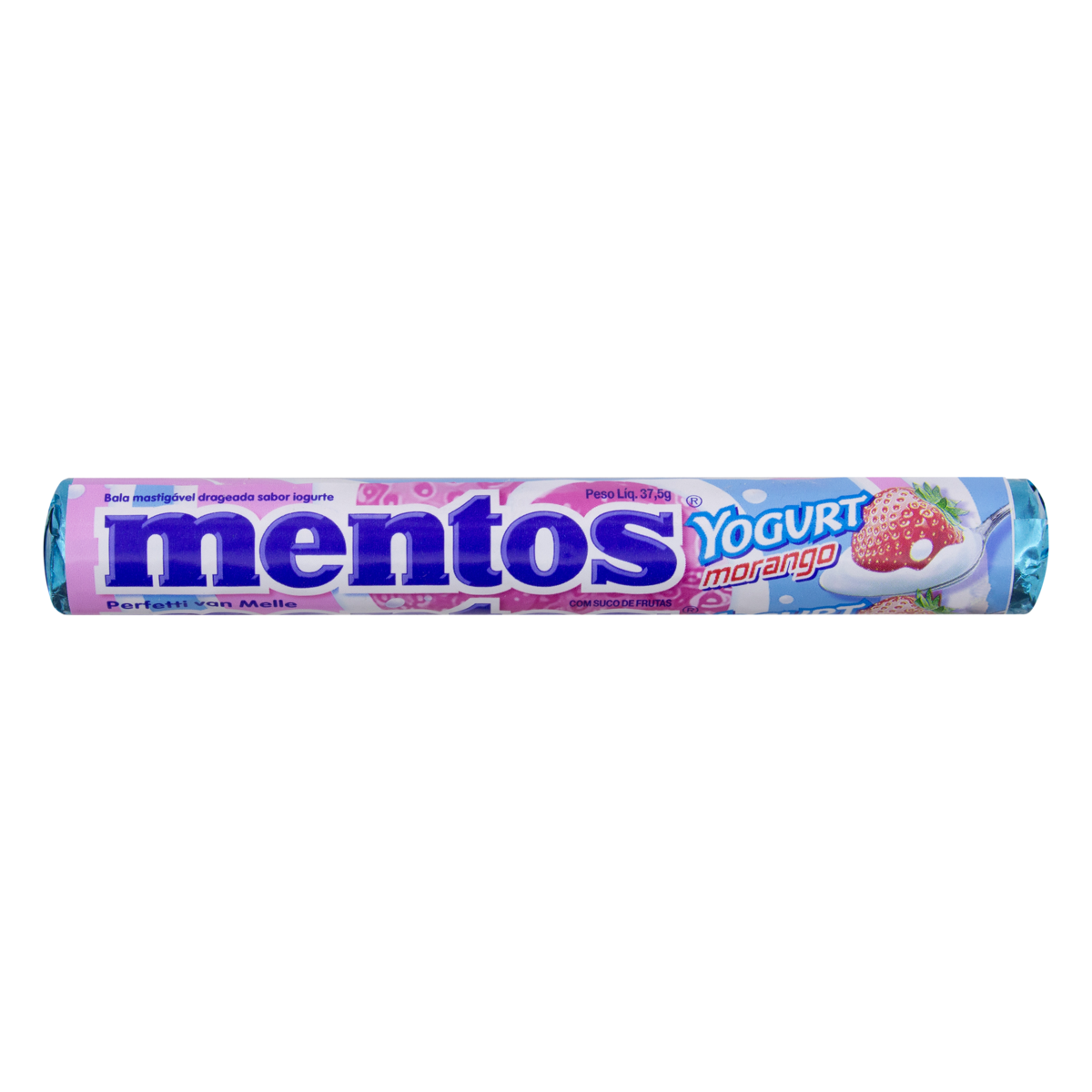 imagem de MENTOS C 14 YOGURT  MORANGO