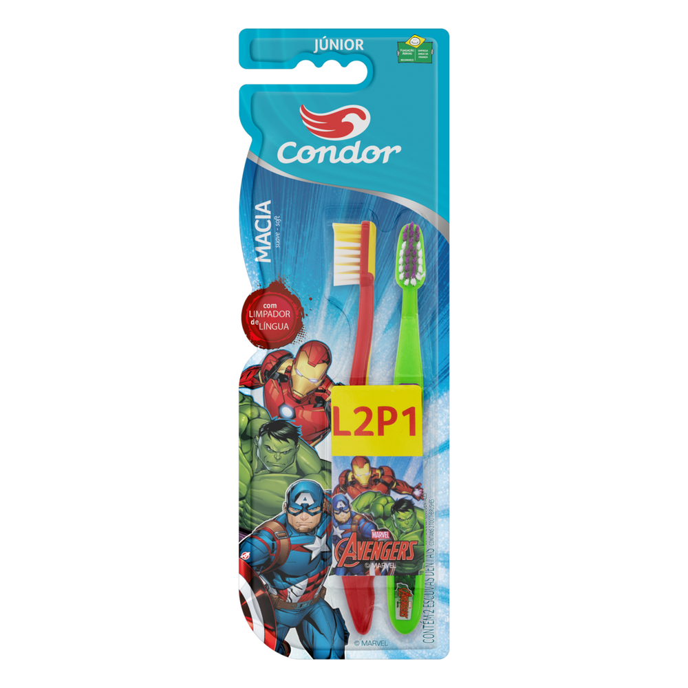 imagem de ESCOVA DENTAL CONDOR JUNIOR L2P1 AVEN