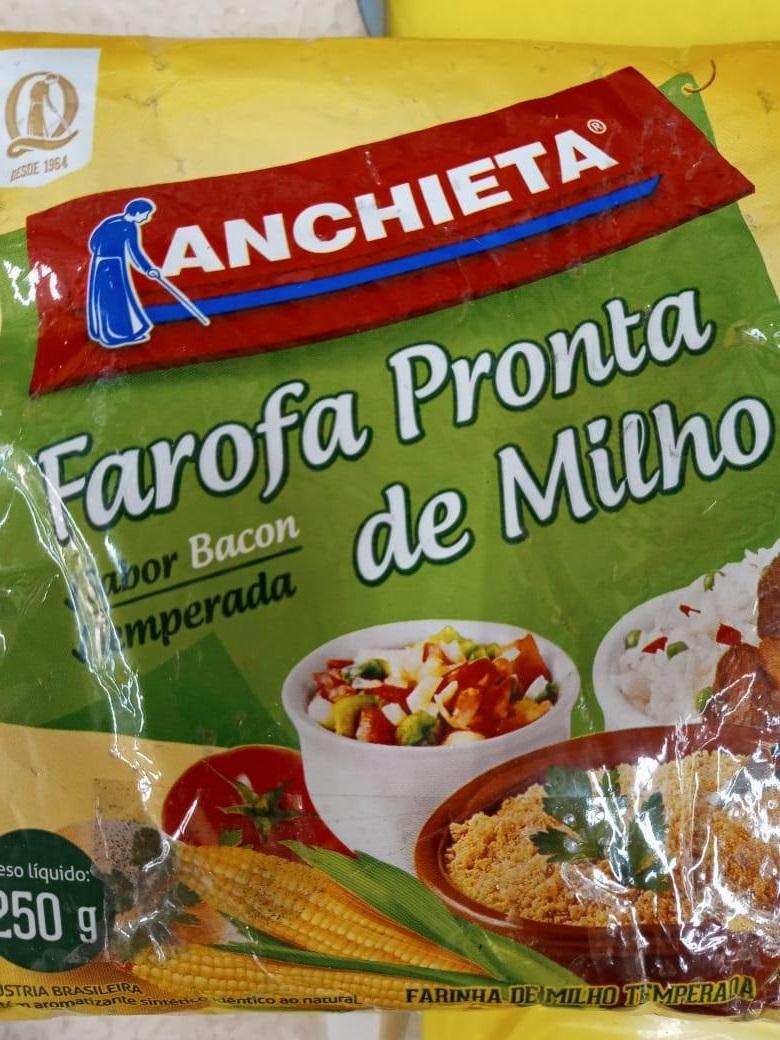 imagem de FAROFA ANCHIETA 250G PRONTA DE MILHO E BACON