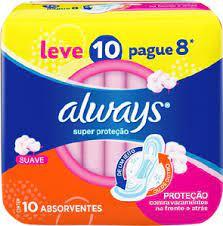 imagem de ABS ALWAYS C  ABAS SEC SUP PROT LV10/PG8 UN