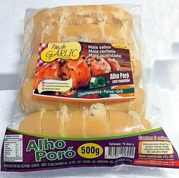 imagem de PAO DE ALHO GARLIC 500G ALHO PORO