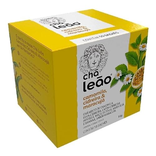 imagem de CHA LEAO 16G CAMOMILA/CIDREIRA  E MARACUJA