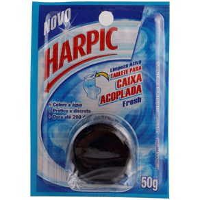 imagem de HARPIC TABLETE CX ACOPLADA AZUL 50G