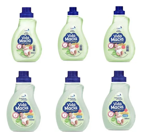 imagem de LAVA ROUPAS VIDA MACIA 500ML GLIC E ERVA DOCE
