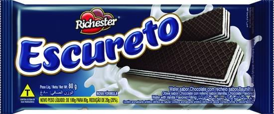 imagem de WAFER RICHESTER 80G ESCURETO CHOC/BAUN