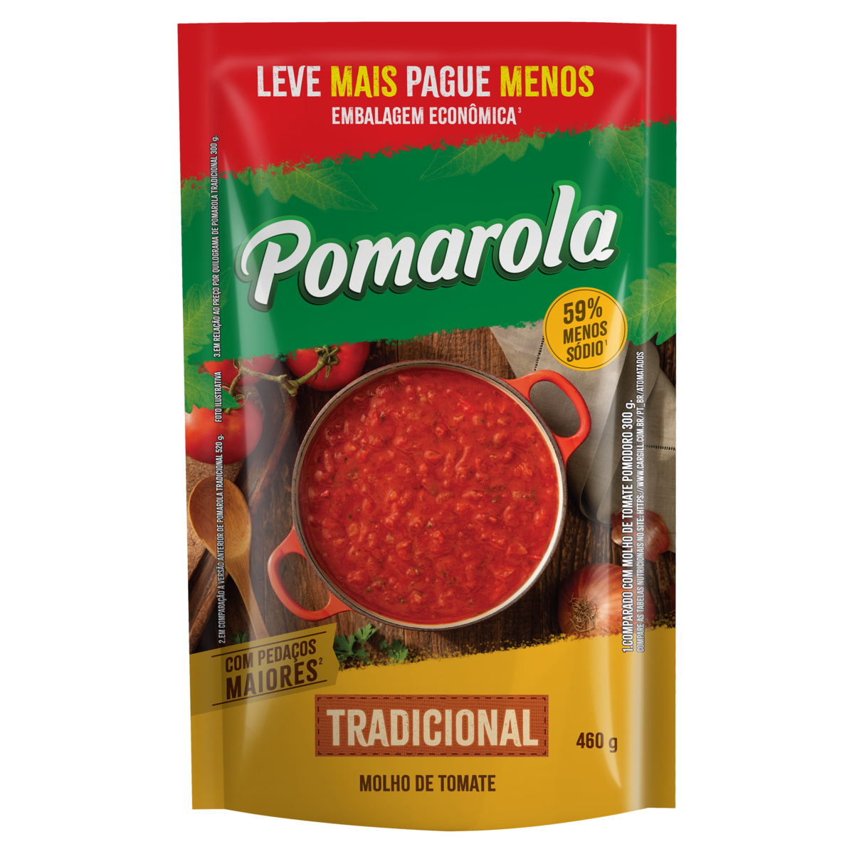 imagem de MOLHO TOM POMAROLA 460G TRAD SACHE