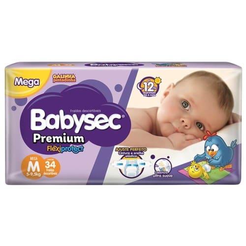 imagem de FRALDA DESC. BABYSEC GALINHA PINT SHORT M 30UN