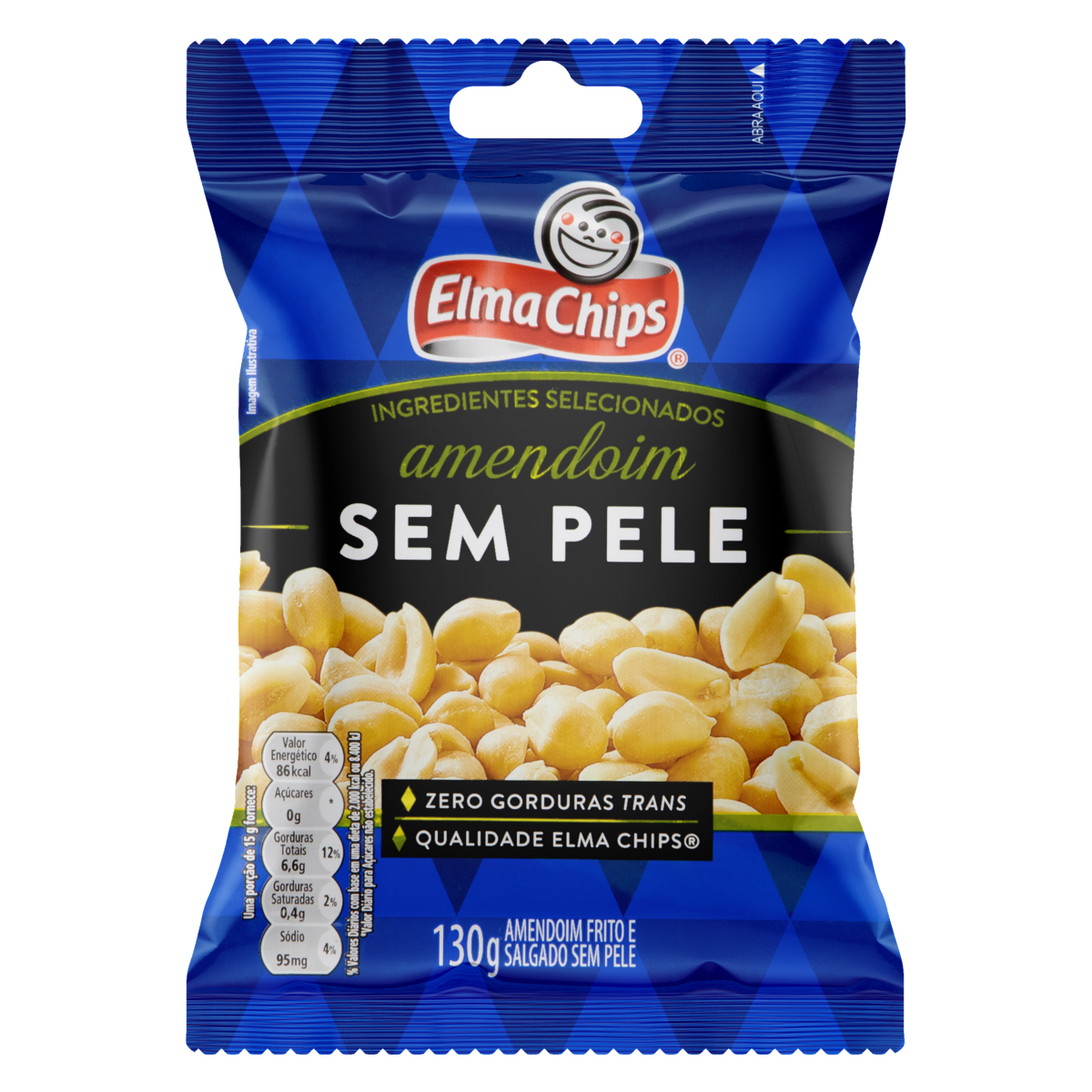 imagem de AMENDOIM S/ PELE 100G ELMA CHIPS