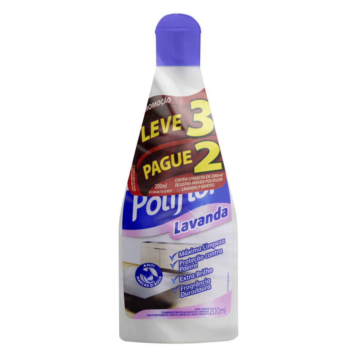 imagem de LUSTRA MOVEIS POLIFLOR 200ML LAVANDA