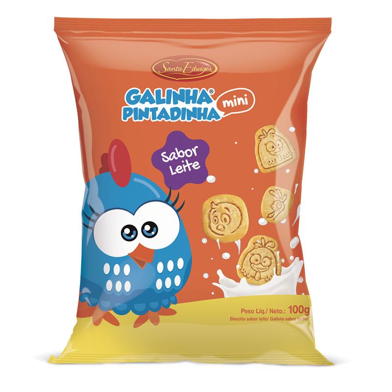 imagem de BISC STA EDWIGES 100G GALINHA PINTADINHA -LEITE