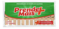 imagem de PREND ROUPAS MADEIRA PRENDE MAIS  C/12