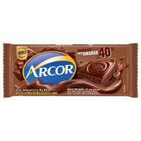 imagem de CHOC BARRA ARCOR 80G AMARGO 40%