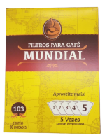 imagem de FILTRO P/CAFE MUNDIAL 103 C/30UN