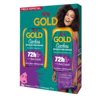 imagem de KIT SHCOND NIELY GOLD 450ML CACHOS DEF PROLONGADA