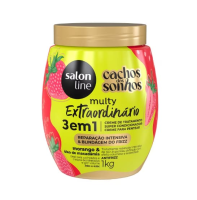 imagem de CR PENTEAR SALON LINE 1KG MORANGO CACHOS 3EM1