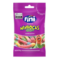 imagem de BALA DE GELATINA FINI 35G MINHOCAS AZEDINHAS