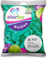 imagem de BALOES STARLUX  N 6,5 LISO VERDE BANDEIRA C/25UN