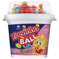 imagem de IOG TREVINHO 130G BALL CONFEITOS MORANGO