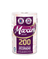 imagem de TOALHA DE PAPEL MAXIM DECOR C/1 200FLS