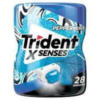 imagem de GOMA TRIDENT X SENSES 54G PEPPERMINT C/28UN