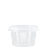 imagem de KIT POTE E TAMPA RED CRISTAL 250ML C/25IN