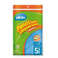 imagem de PANO MULTIUSO ALKLIN AZUL C/5UN 33X50CM