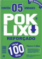 imagem de SACO LIXO POK LIXO ROLO 100L C/15UN