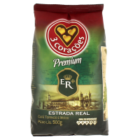 imagem de PO DE CAFE 3 CORACOES 500G ESTR REAL PREMIUM