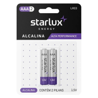 imagem de PILHA STARLUX ALCALINA PALITO AAA2 C/2UN
