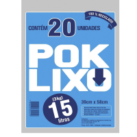 imagem de SACO LIXO POK LIXO ROLO 15L C/50UN