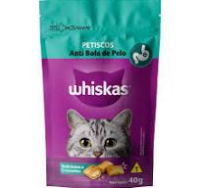 imagem de PETISCO P/ GATOS WHISKAS 40G ANTI BOLA PELO TEMPTA